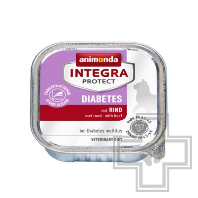 Integra Protect Diabetes Консервы-диета для кошек с диабетом, с говядиной