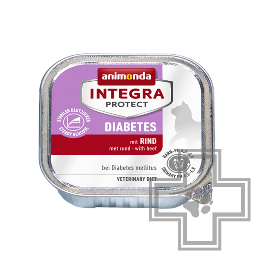 Integra Protect Diabetes Консервы-диета для кошек с диабетом, с говядиной Integra Protect Diabetes Консервы-диета для кошек с диабетом, с говядиной