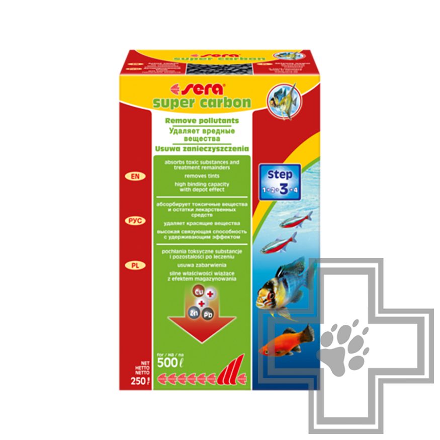 Sera Super Carbon Наполнитель для фильтра, с активированным углем Sera Super Carbon Наполнитель для фильтра, с активированным углем