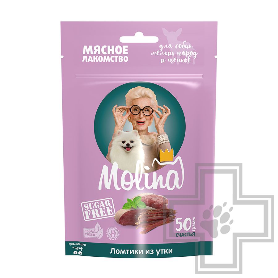 Molina Ломтики из утки для собак мелких пород и щенков