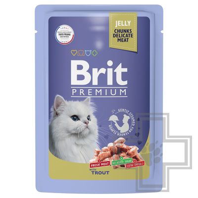 Brit Пресервы для взрослых кошек, с форелью в желе