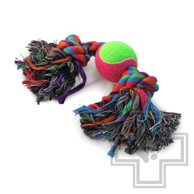 Triol Игрушка для собак Веревка, 2 узла и мяч