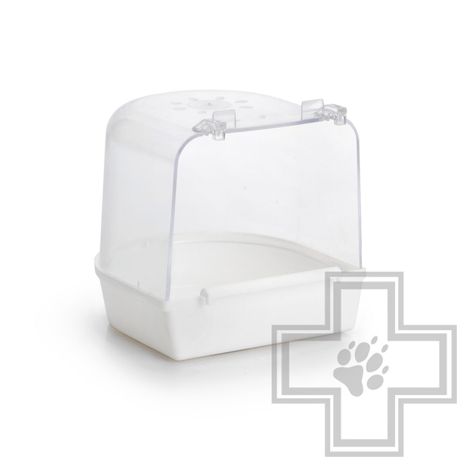 Beeztees 75011 Ванночка для птиц пластиковая, белая