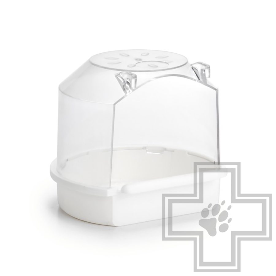 Beeztees 75001 Ванночка для птиц пластиковая малая, белая