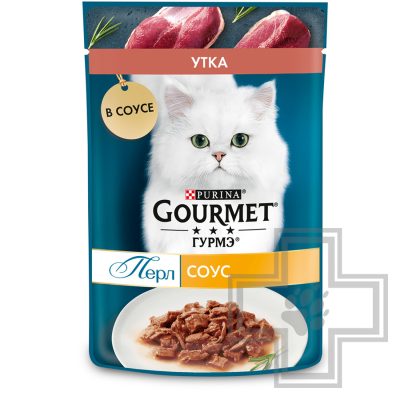 Gourmet Перл Пресервы для взрослых кошек, с уткой в соусе