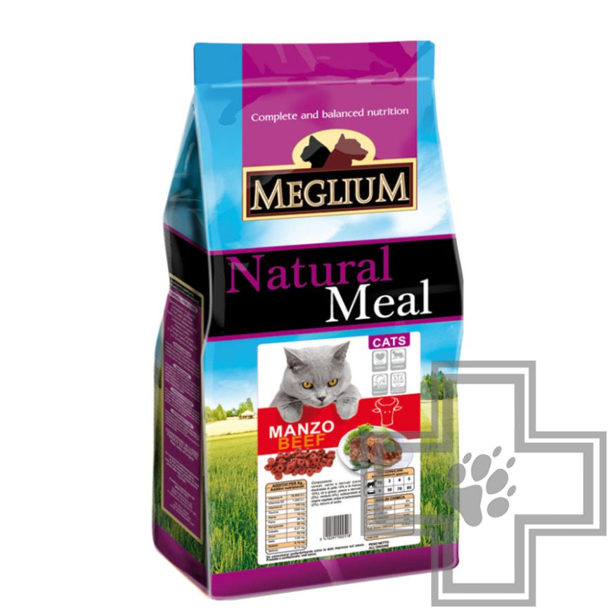 Meglium Adult Beef Корм для взрослых кошек с чувствительным пищеварением, с говядиной