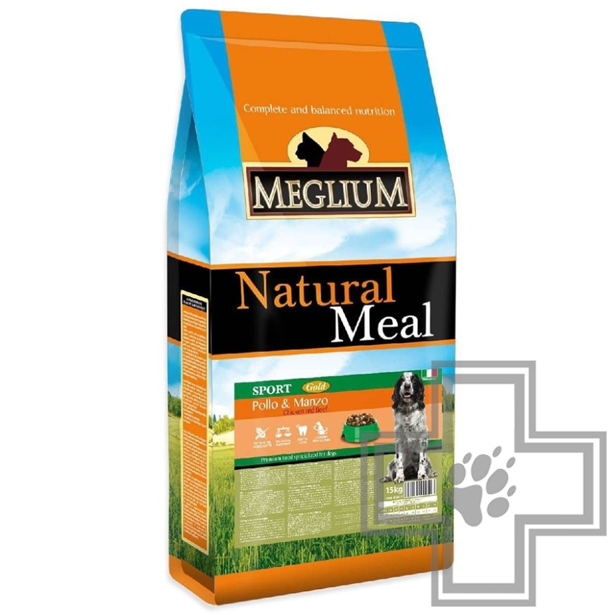 Meglium Adult Sport Gold Корм для собак средних и крупных пород, с говядиной