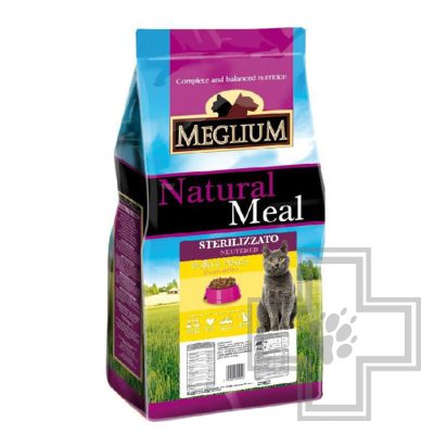 Meglium Cat Neutered Корм для взрослых стерилизованных кошек, с курицей и рыбой