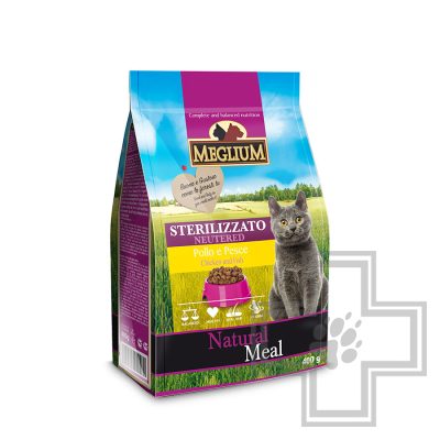 Meglium Cat Neutered Корм для взрослых стерилизованных кошек, с курицей и рыбой