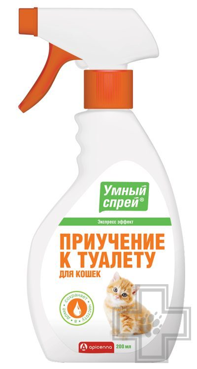 Apicenna Умный Спрей Приучение к туалету для кошек