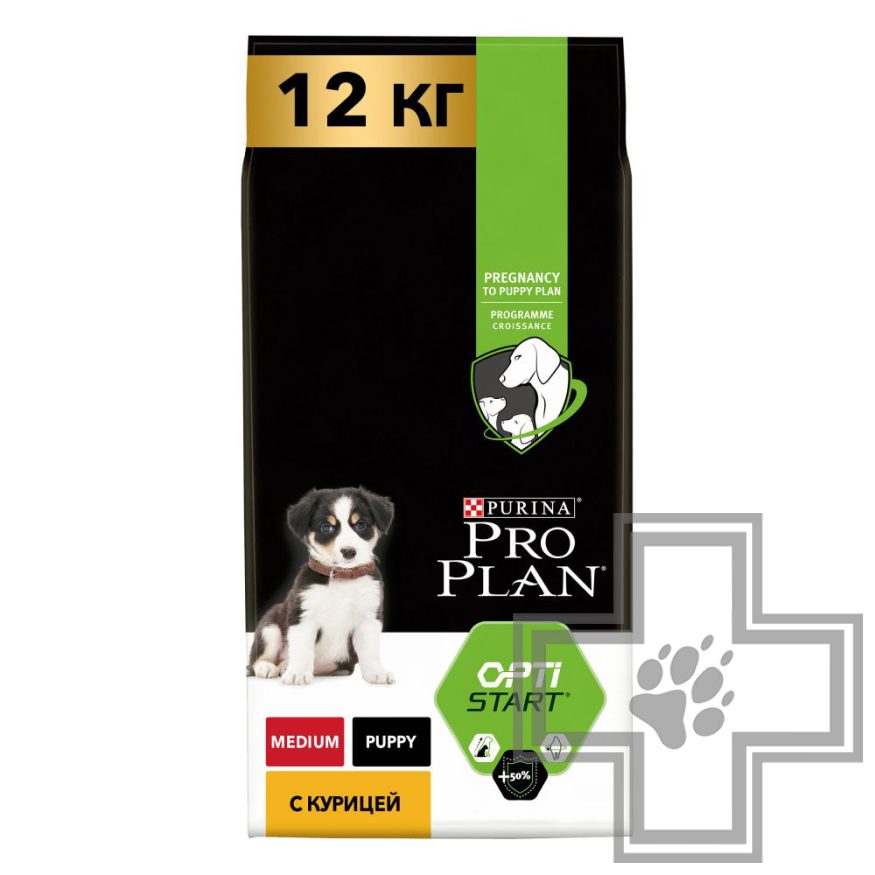 Pro Plan Optistart Medium Puppy Корм для щенков средних пород, с курицей