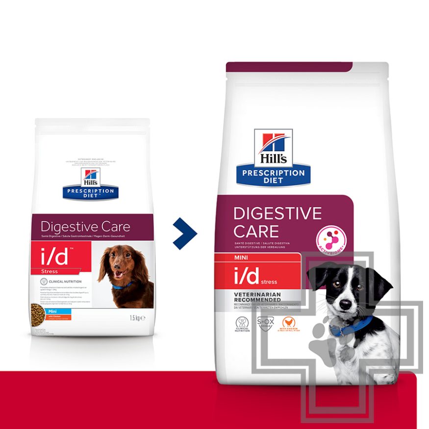 Hill's PD i/d Корм-диета для собак мелких пород для поддержания здоровья пищеварения и при стрессе