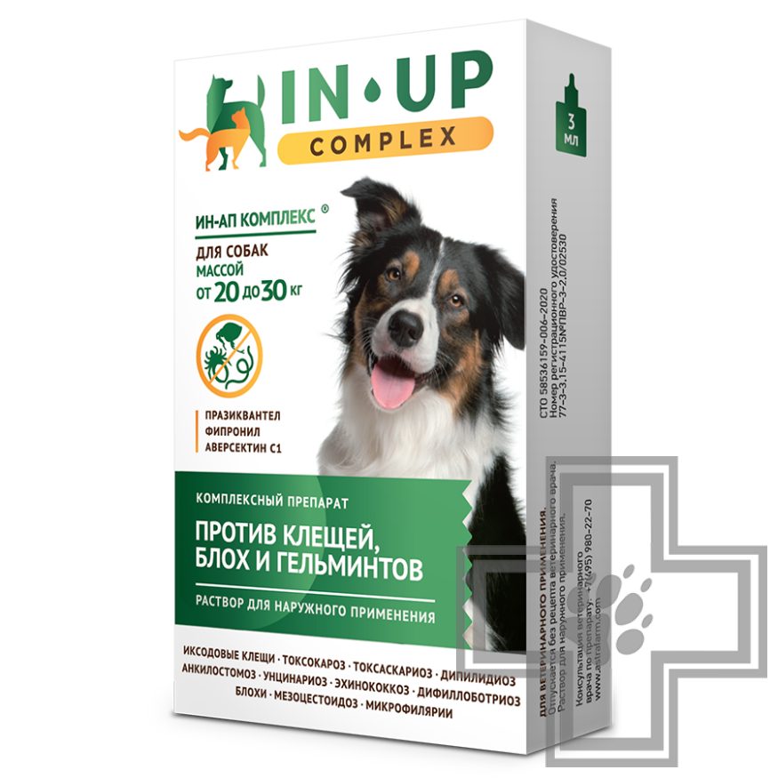 IN-UP (ИН-АП) complex Капли на холку от глистов, блох и клещей для собак IN-UP (ИН-АП) complex Капли на холку от глистов, блох и клещей для собак