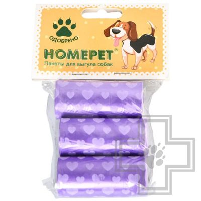 HOMEPET Пакеты для выгула собак, с рисунком