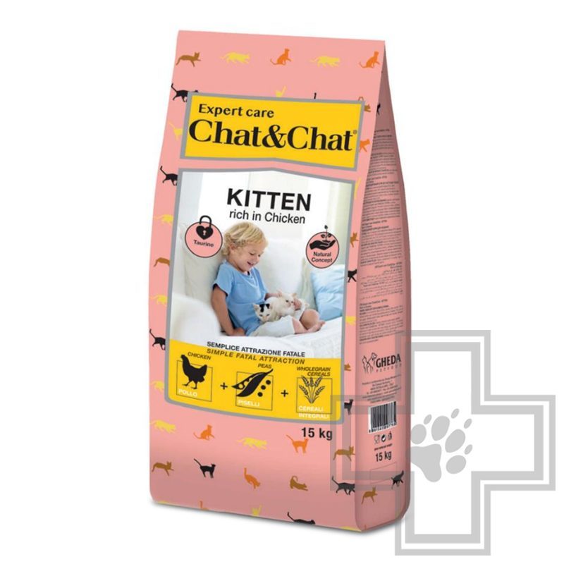 Chat&Chat Expert Корм для котят с курицей