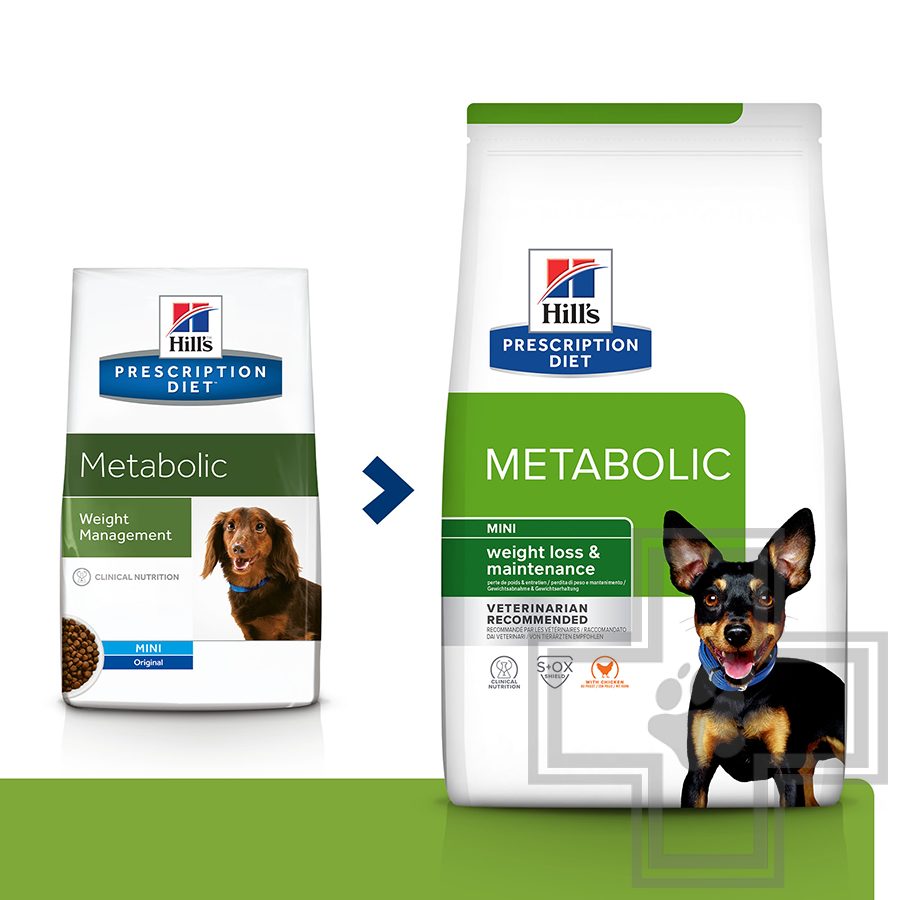 Hill's PD Metabolic Mini Корм-диета для собак мелких пород для снижения и поддержания веса,с курицей