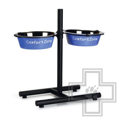 Beeztees Стойка с двумя мисками для собак, синяя