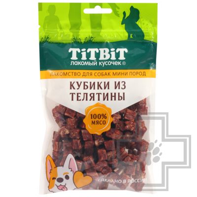 TiTBiT Кубики из телятины для собак мелких пород