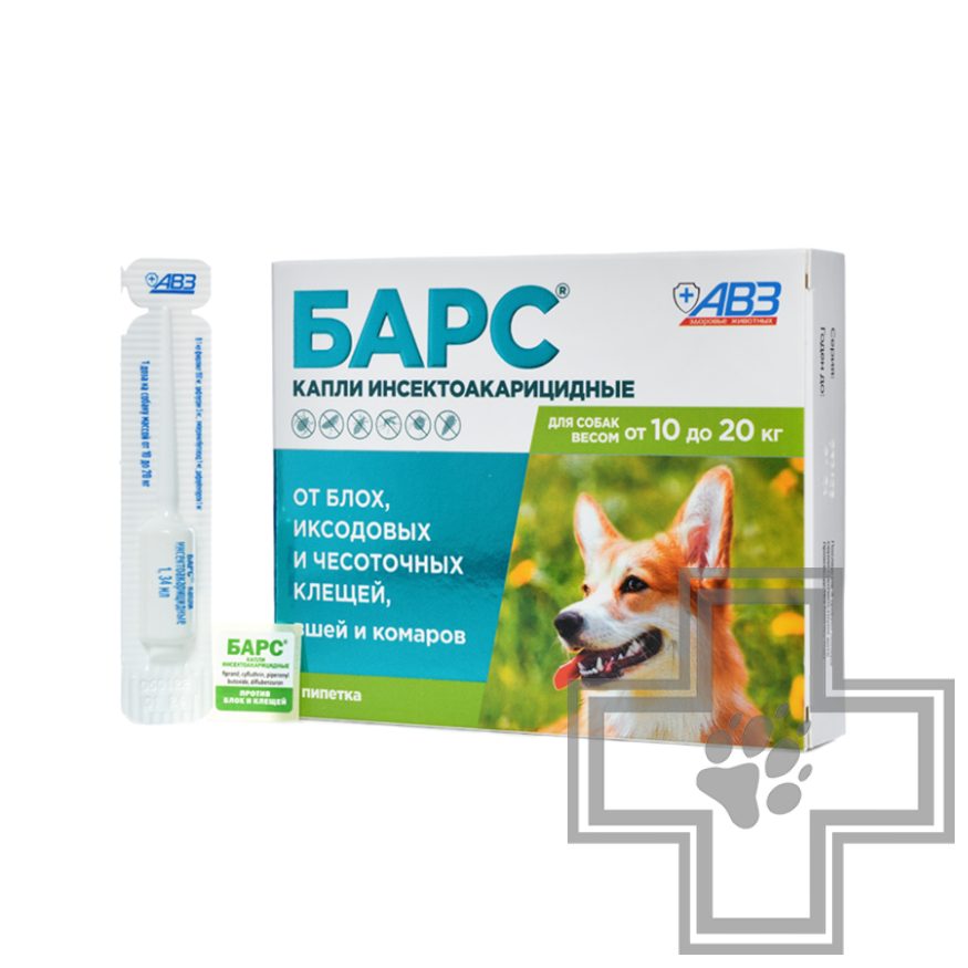 БАРС Капли инсектоакарицидные для собак БАРС Капли инсектоакарицидные для собак