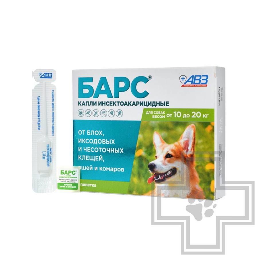 БАРС Капли инсектоакарицидные для собак