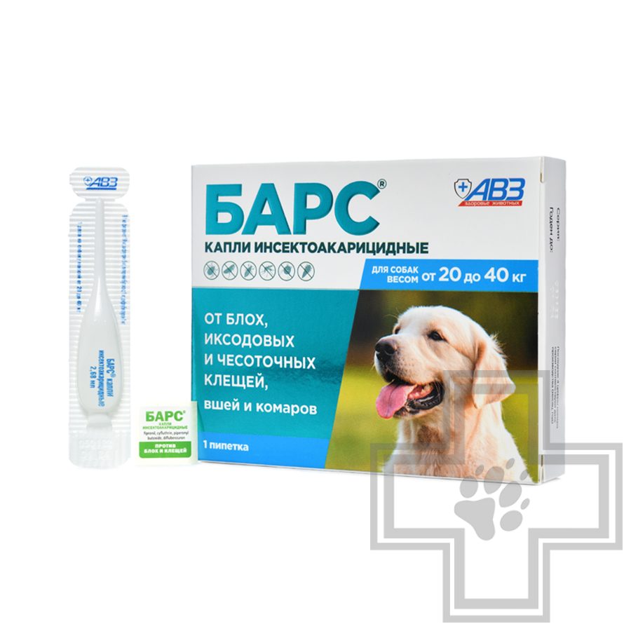 БАРС Капли инсектоакарицидные для собак