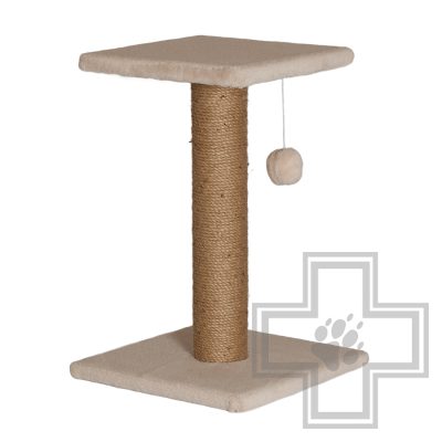 Q-zoo Когтеточка с площадкой джут М