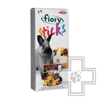 Fiory Палочки для карликовых кроликов и морских свинок, со вкусом фруктов