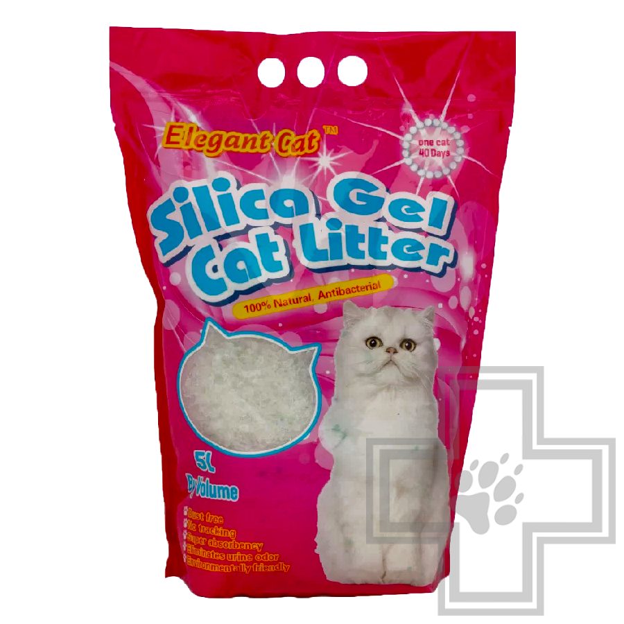 Elegant Cat Наполнитель силикагелевый впитывающий, без запаха