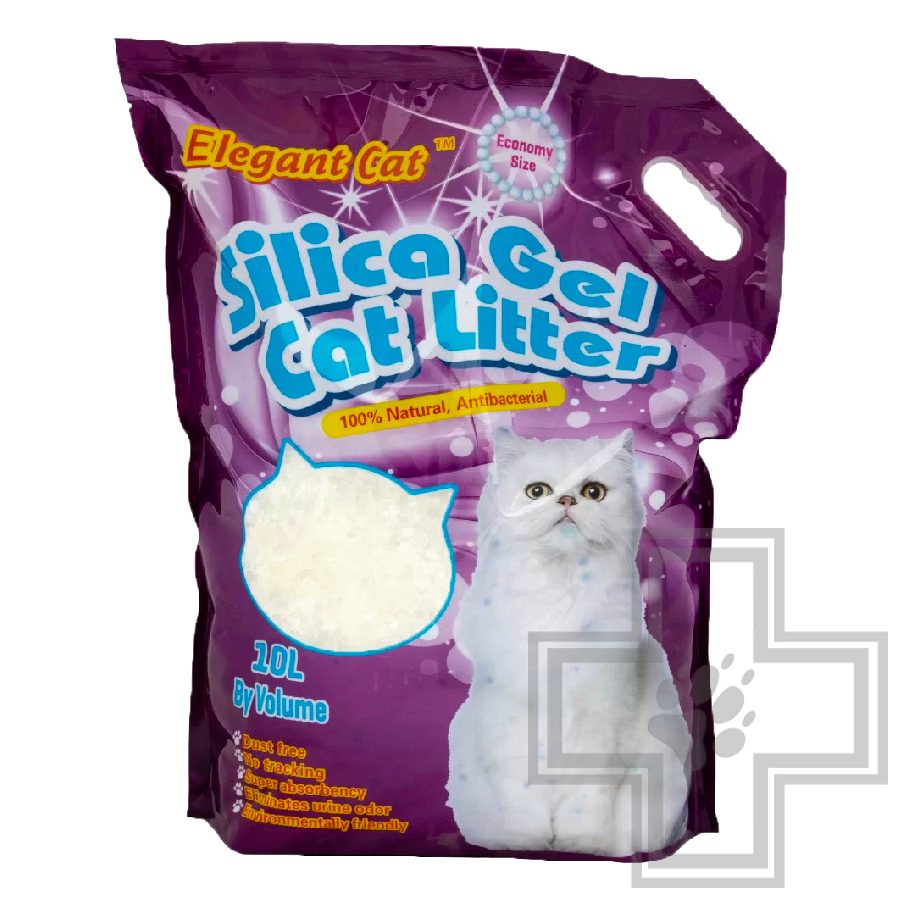 Elegant Cat Наполнитель силикагелевый впитывающий, без запаха