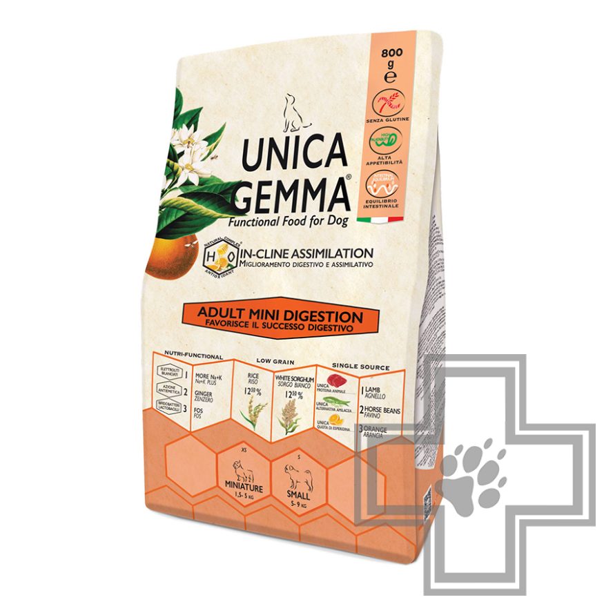 Unica Gemma Adult Digestion Корм для взрослых собак мелких пород для улучшения пищеварения
