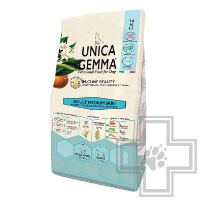 Unica Gemma Adult Skin Корм для взрослых собак средних пород для кожи и шерсти