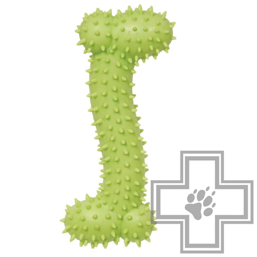 TRIOL Игрушка для собак из цельнолитой резины "Кость шипованная"