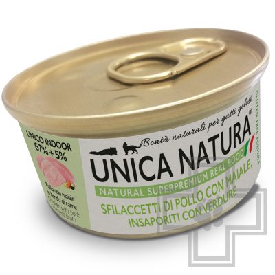 Unica Natura Консерва для кошек, c курицей, свининой и овощами
