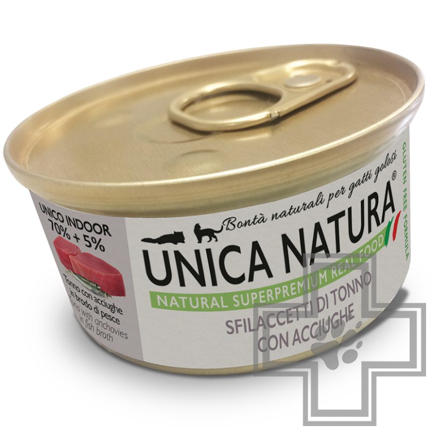 Unica Natura Консерва для кошек, c тунцом и анчоусами