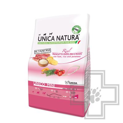 Unica Natura Mini Корм для собак мелких пород с ветчиной, рисом и картофелем