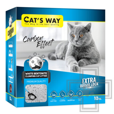 Cat's Way Carbon Effect Box Наполнитель бентонитовый комкующийся