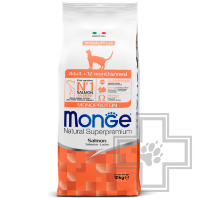 Monge Monoprotein Корм для взрослых кошек, с лососем