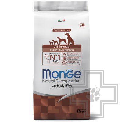 Monge Speciality Puppy&Junior Корм для щенков всех пород, с ягненком и рисом