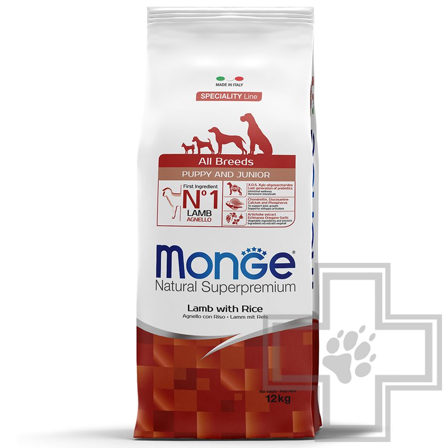 Monge Speciality Puppy&Junior Корм для щенков всех пород, с ягненком и рисом