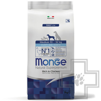 Monge Medium Корм для щенков средних пород, с курицей