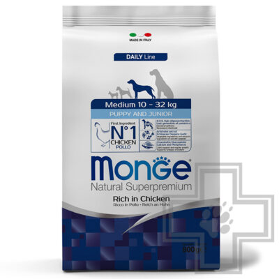 Monge Medium Корм для щенков средних пород, с курицей