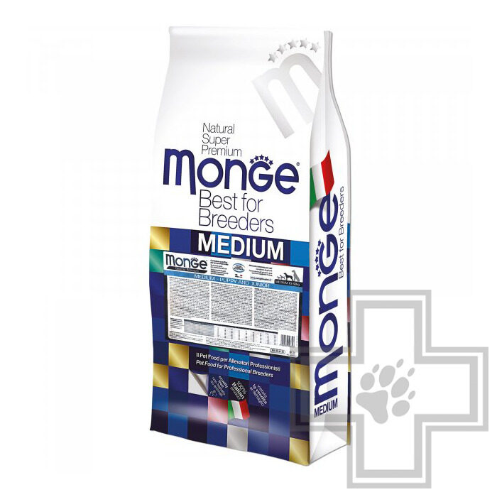 Monge Medium Корм для щенков средних пород, с курицей Monge Medium Корм для щенков средних пород, с курицей