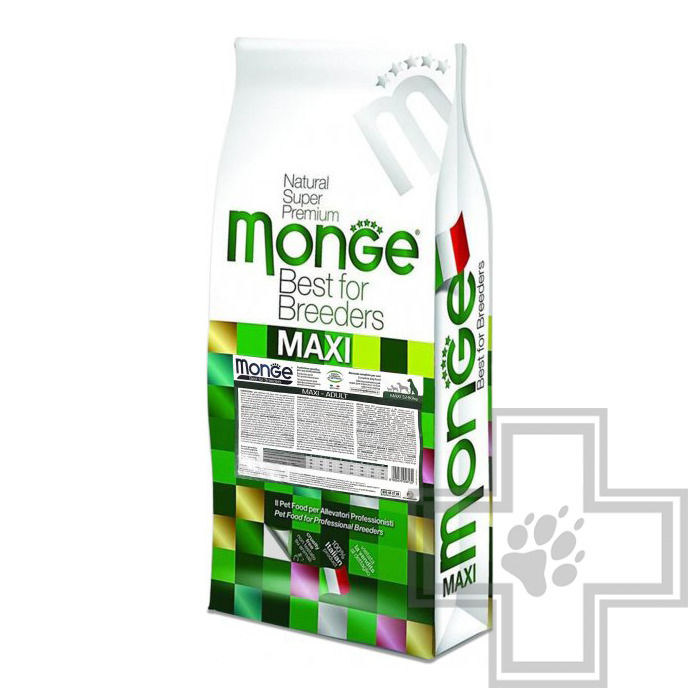 Monge Maxi Корм для взрослых собак крупных пород, с курицей