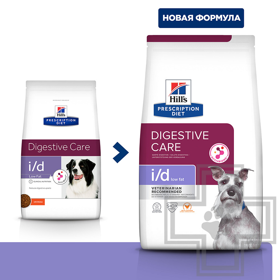 Hill's PD i/d Корм-диета для собак для поддержания здоровья пищеварения и поджелудочной железы