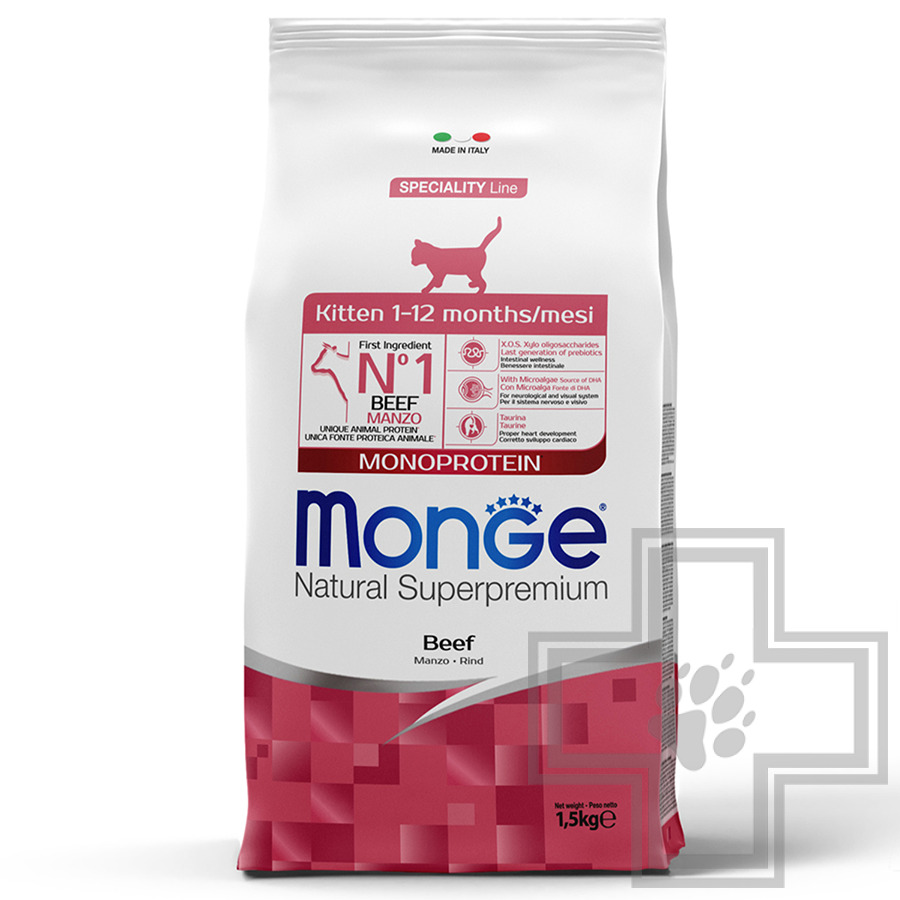 Monge Monoprotein Корм для котят, с говядиной