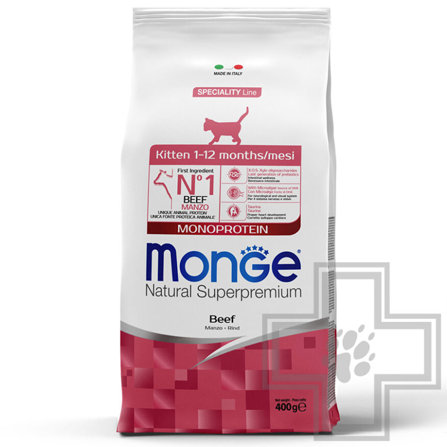 Monge Monoprotein Корм для котят, с говядиной Monge Monoprotein Корм для котят, с говядиной