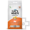 Cat's White Наполнитель бентонитовый комкующийся, с ароматом апельсина