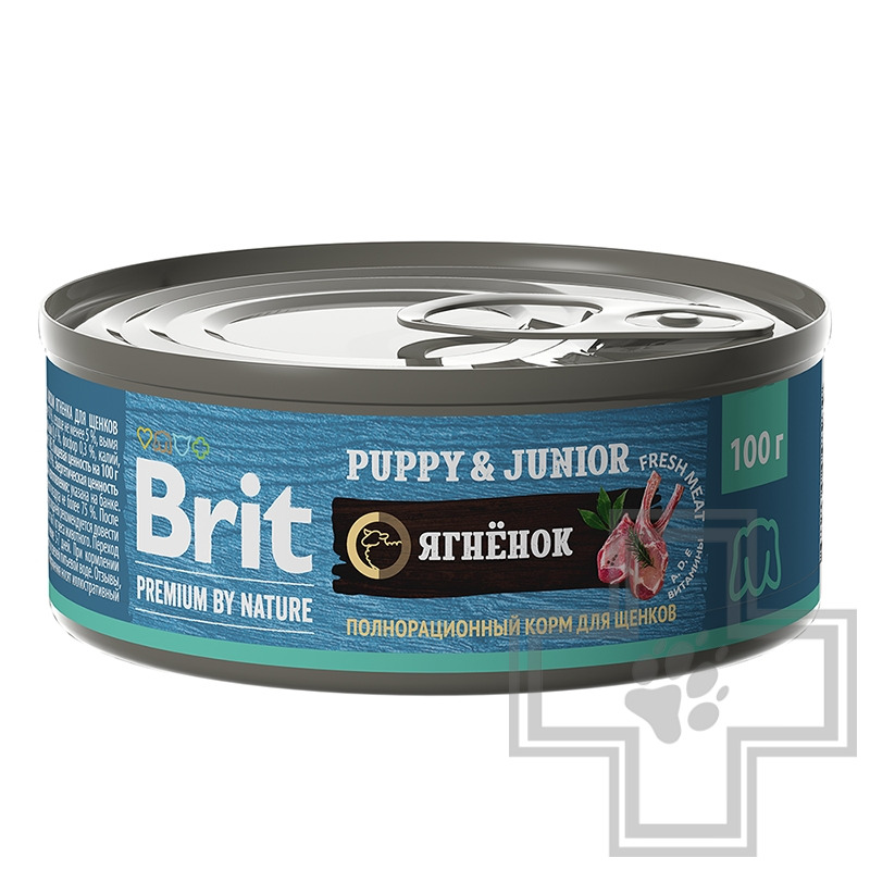 Брит Консервы для щенков всех пород, с ягненком