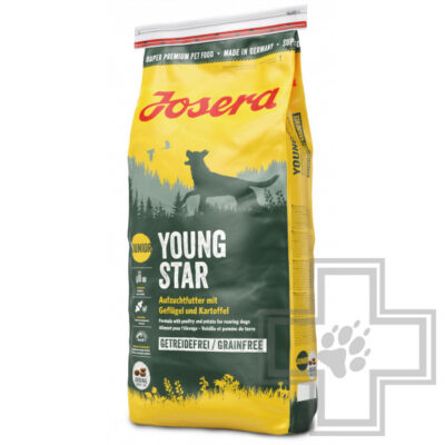 Josera YoungStar Junior Корм для щенков и подрастающих собак всех пород, с птицей и картофелем