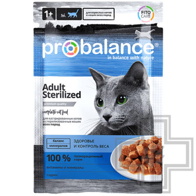 ProBalance Adult Sterilized Пресервы для стерилизованных кошек, с курицей